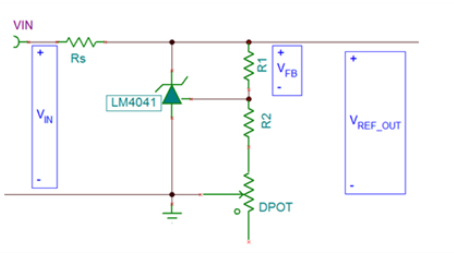 用TPL0102数字电位计充当电压分频器设计