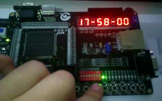采用FPGA DIY开发板设计数字时钟显示