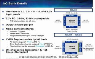 MAX 10 FPGA GPIO的特点优势