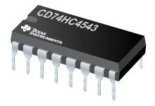 <b class='flag-5'>CD74HC4543</b> 用于 LCD 的高速 CMOS 逻辑 BCD 至 7 段锁存器/解码器/驱动器