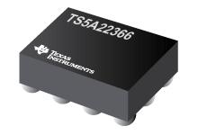 TS5A22366 具有负轨功能的 0.7Ω 双路 SPDT 模拟开关
