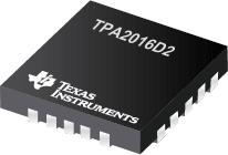 <b>TPA2016D2</b> 具有 SmartGainTM AGC/DRC 的 2.8W/通道立体声 D 类音频放大器 (<b>TPA</b>2016)