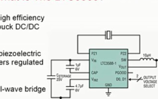 LTC3588 ：全波桥式整流器和降压型转换器的集成