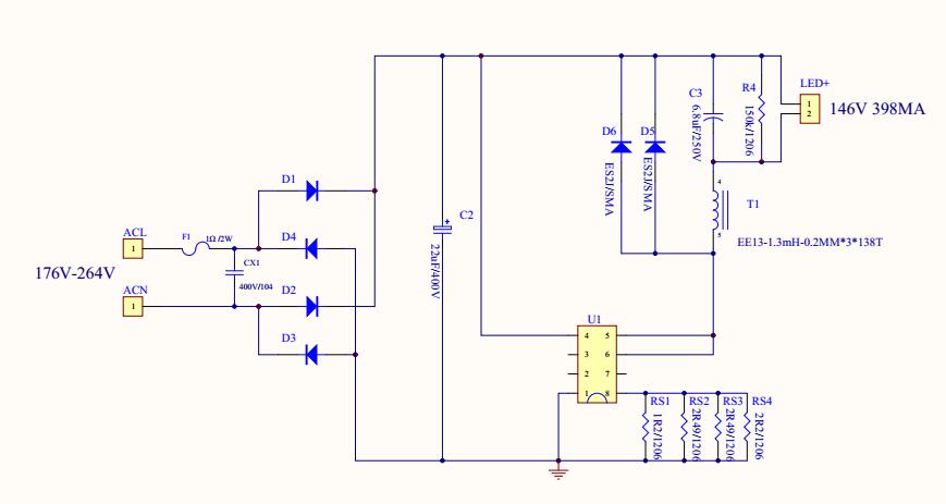 50w省vcc电容led驱动方案之bp2867g