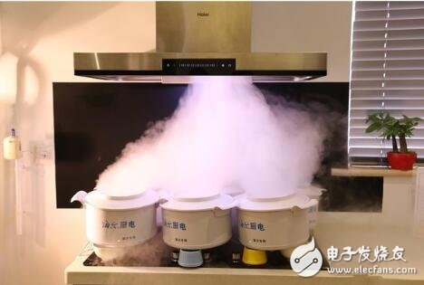 海尔,推出风幕8°油烟机,让厨房洁净,无烟更健康