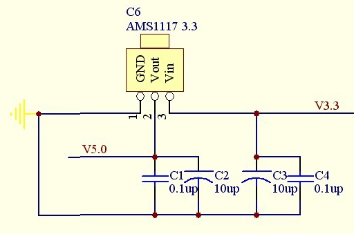 ams1117如何實現5V轉3V？