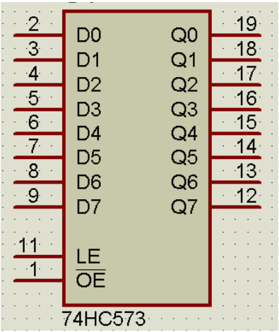 74hc573使用實(shí)例分析