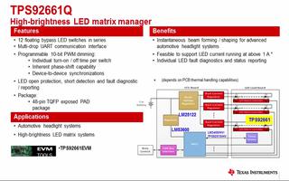 TI LED照明在汽车中的应用介绍