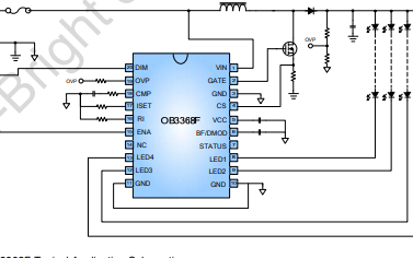 OB3368F<b class='flag-5'>高性能</b><b class='flag-5'>LED</b><b class='flag-5'>驅(qū)動器</b>詳細英文原版資料免費下載