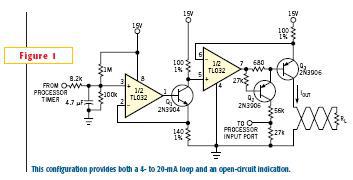 微控制器可提供4到20mA回路电路的解决方案