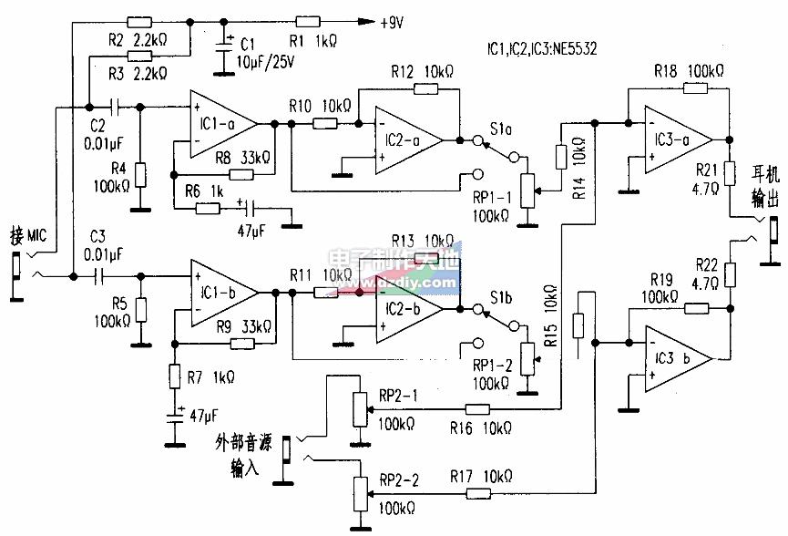 5532唱头放大器线路图图片