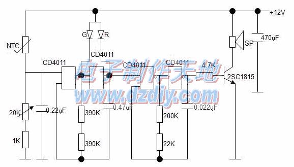 采用熱敏電阻制作溫度報(bào)警器