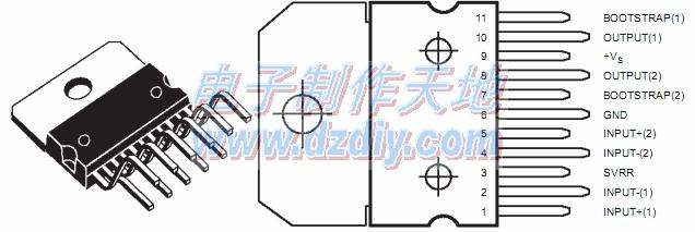 TDA2005双声道音频功率放大集成电路