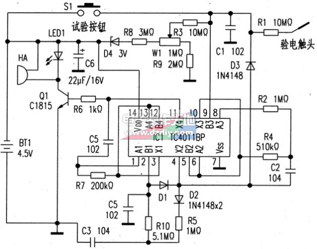 高压验电器电路图图片