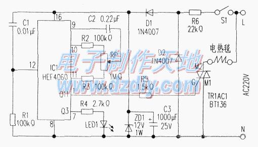 DIY节能型电热毯温控器