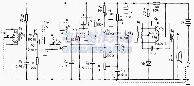 六管<b class='flag-5'>收音機</b>電路原理及制作