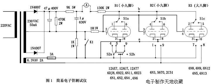 自制胆前级用电子管测试仪