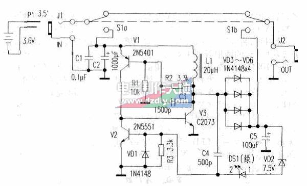 用鋰電池制作隨身電源