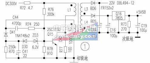 電腦ATX輔助電源電路原理與檢修,RCC POWER SUPPLY