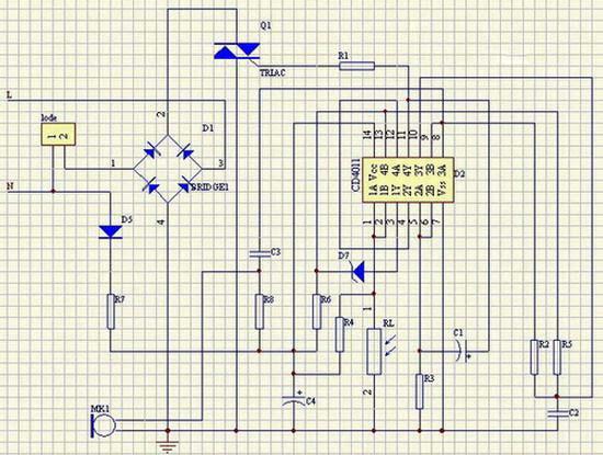 LED球泡燈聲光控延時開關制作方法