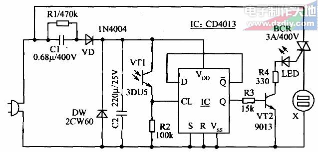 怎样给VCD机加装遥控开关机电路