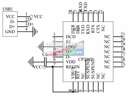 CP2102芯片制作USB-串口转换电路