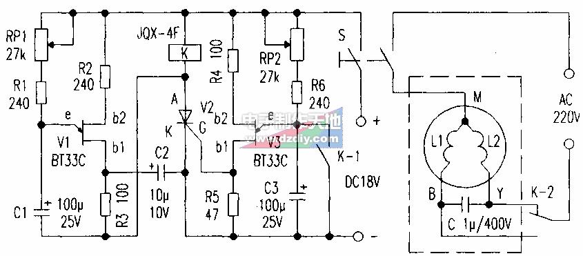 <b class='flag-5'>風(fēng)扇</b>電機(jī)定時(shí)<b class='flag-5'>自動(dòng)</b>換向運(yùn)轉(zhuǎn)<b class='flag-5'>電路</b>