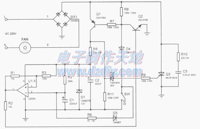 易改實(shí)用的排氣扇延時(shí)開關(guān)電路