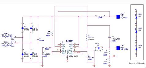 应用RT8450设计一种LED灯具驱动方案