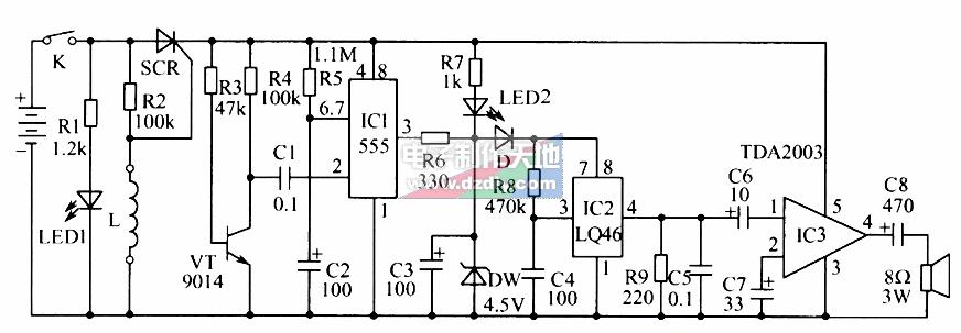 <b class='flag-5'>防盜</b><b class='flag-5'>報警</b>器<b class='flag-5'>電路</b>的<b class='flag-5'>工作原理</b>及制作