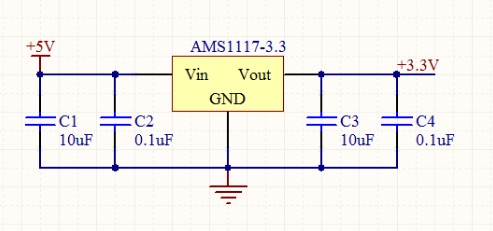 1117 3.3穩壓芯片怎么接 lm1117-3.3運用電路圖