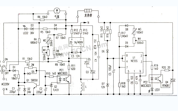 <b class='flag-5'>電熱</b>風槍電路原理圖<b class='flag-5'>詳細</b>資料免費下載