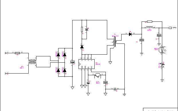 <b>12V1A</b><b>电源</b><b>适配器</b>的电路原理图资料免费下载