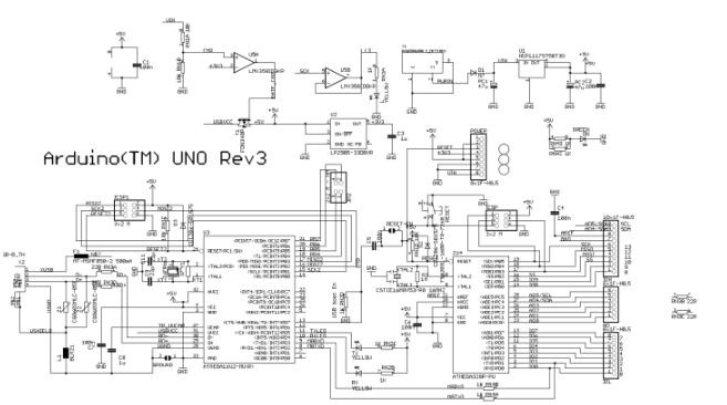 Arduino UNO元件和原理图分析