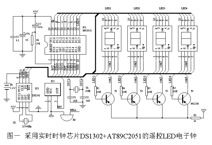 使用時鐘芯片DS1302和AT89C2051進行<b class='flag-5'>紅外</b><b class='flag-5'>遙控</b><b class='flag-5'>LED</b><b class='flag-5'>電子鐘</b>設計資料合集