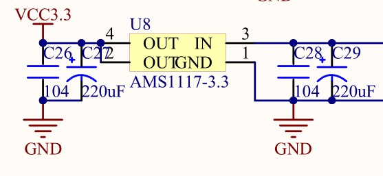 ams1117-5.0电路图图片