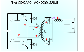 半桥型<b>DC-AC</b>和<b>AC-DC</b>直流<b>电源</b>电路的运行和仿真资料免费下载