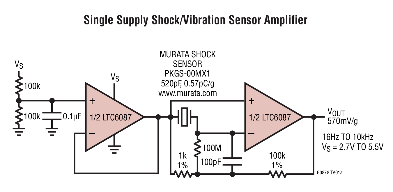 <b class='flag-5'>LTC6087</b> 雙通道、14MHz、軌至軌 <b class='flag-5'>CMOS</b> <b class='flag-5'>放大器</b>