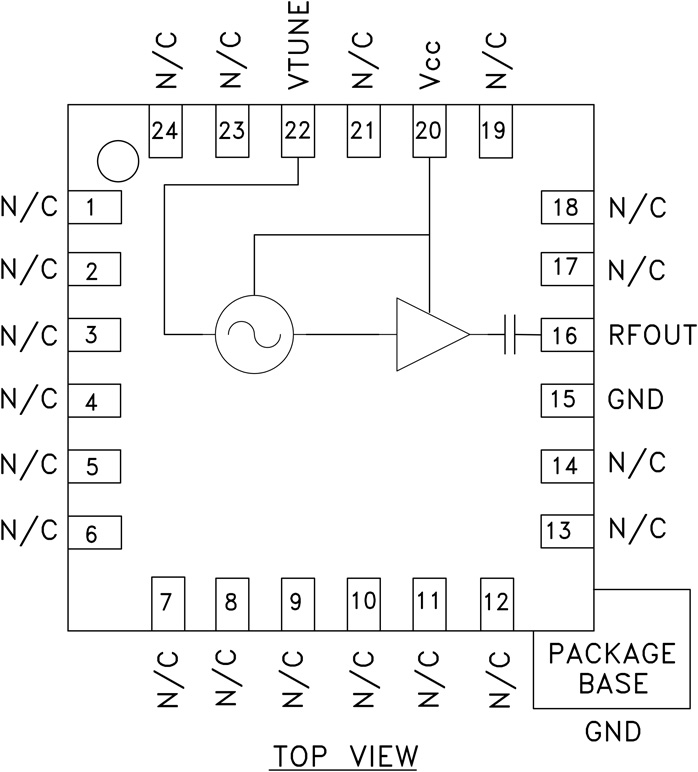 HMC385 集成<b class='flag-5'>緩沖放大器</b>的<b class='flag-5'>VCO</b> SMT，2.25 - 2.5 GHz
