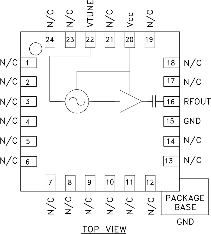 HMC390 集成<b class='flag-5'>緩沖放大器</b>的<b class='flag-5'>VCO</b> SMT，3.55 - 3.9 GHz