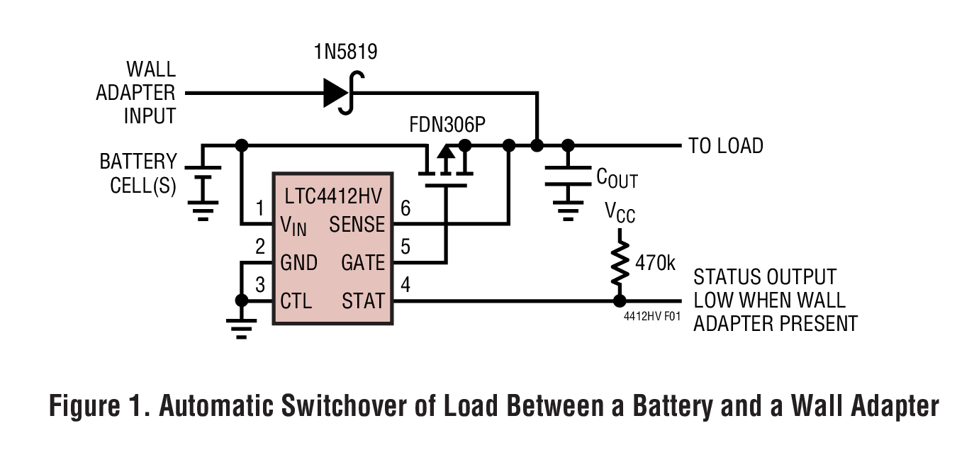 Battery input. Ltc4412. Ltc4412 схема. Ltc4412 схемы резервного питания. LTC 208 аккумулятор.