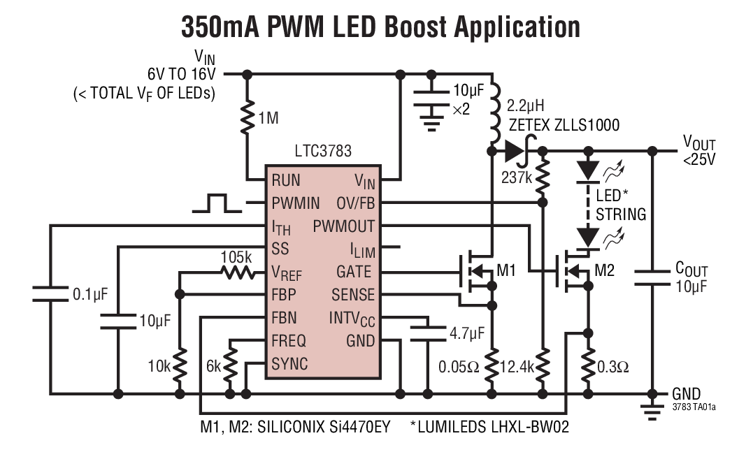 <b class='flag-5'>LTC3783</b> PWM <b class='flag-5'>LED</b> <b class='flag-5'>驅(qū)動</b>器及<b class='flag-5'>升壓</b>、反激和 SEPIC <b class='flag-5'>型</b>控制器