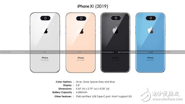 iPhone11设计效果图曝光 并不支持5G标准