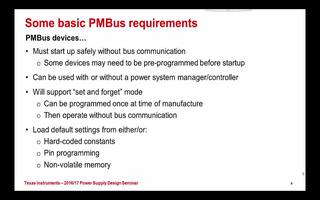 PMBus相关知识和基本应用要求介绍