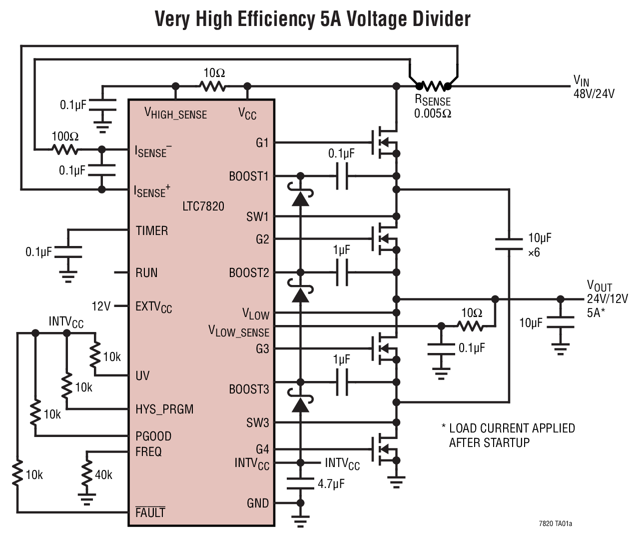 <b class='flag-5'>LTC7820</b> 固定比例高功率無電感器 (充電泵) DC/DC <b class='flag-5'>控制</b>器