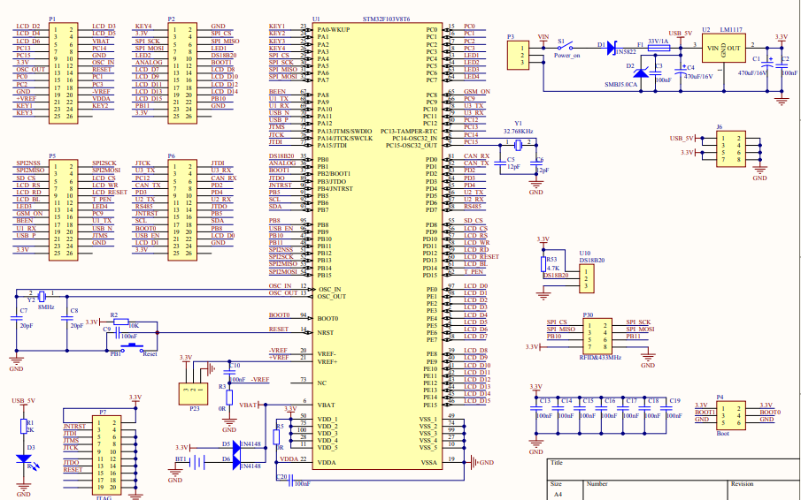 <b class='flag-5'>STM32</b><b class='flag-5'>單片機</b><b class='flag-5'>開發板</b>電路原理圖免費下載