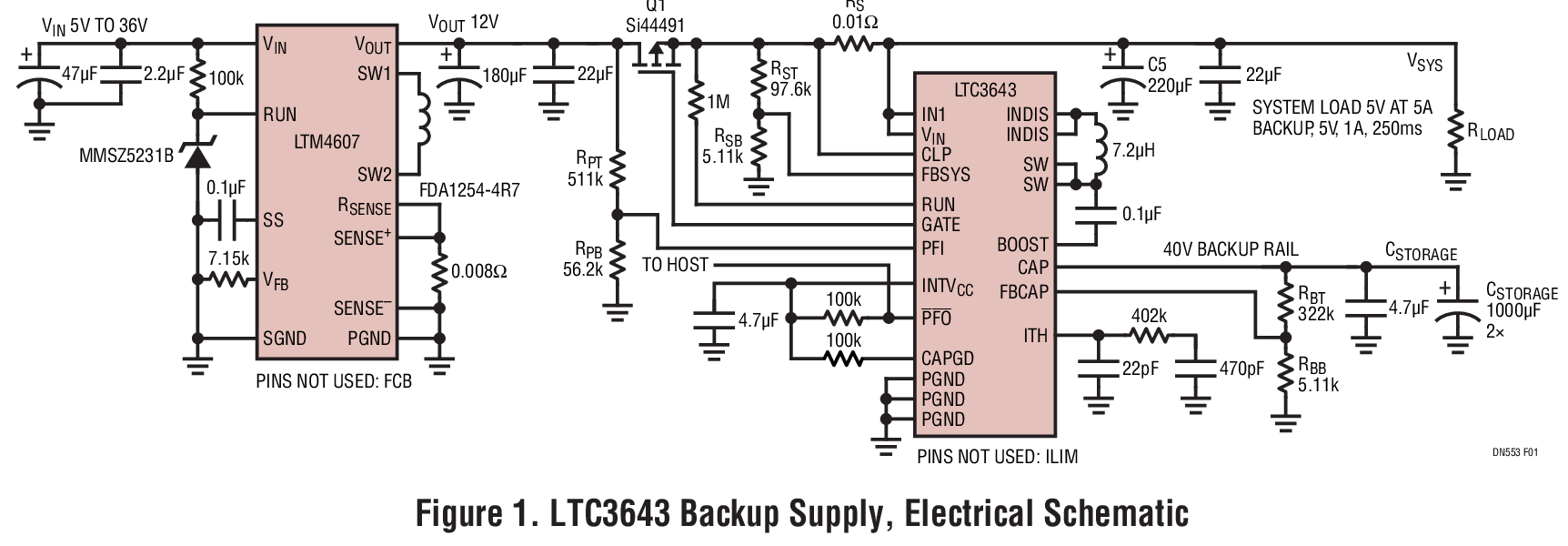 LTC3643稳压器实现汽车和工业应用中的数据备份
