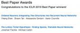 ICLR 2019在官網(wǎng)公布了<b class='flag-5'>最佳</b><b class='flag-5'>論文</b><b class='flag-5'>獎</b>！