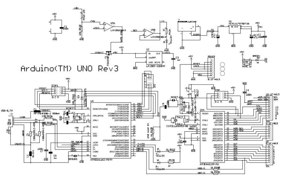 Xduino UNO <b class='flag-5'>R3</b><b class='flag-5'>开发板</b>的电路原理图免费下载