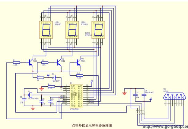 AT89C2051單片機對點鈔機的外接顯示屏驅(qū)動設(shè)計